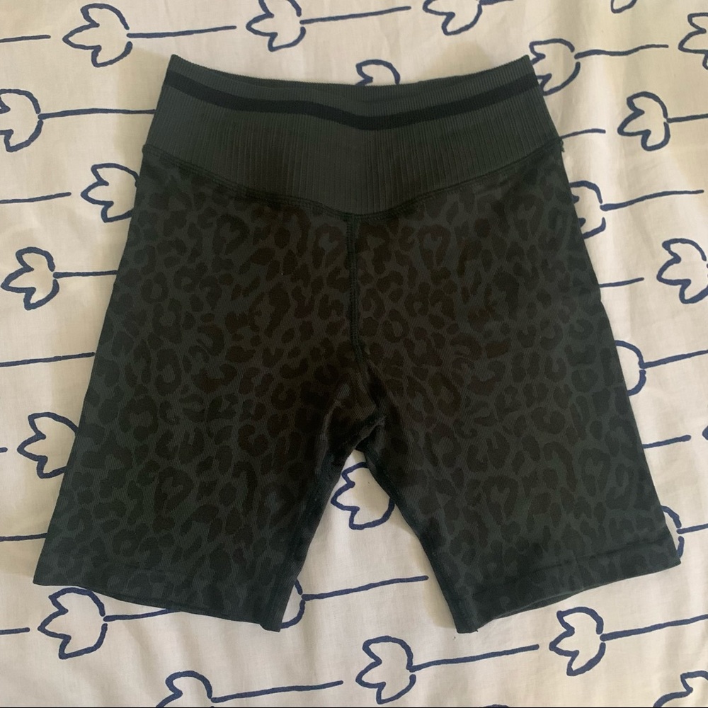 Avocado Leopard Print Shorts